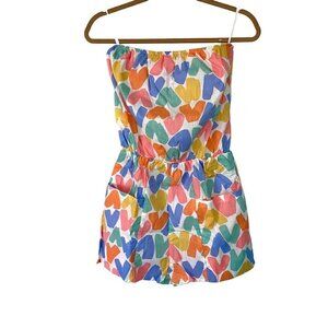 Gabar Romper Womens Size Medium M Vintage Colorful Cotton Made In USA NWOT New